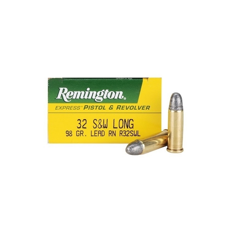 Remington Express 32 S&W Long Ammo 98 Grain Lead Round Nose