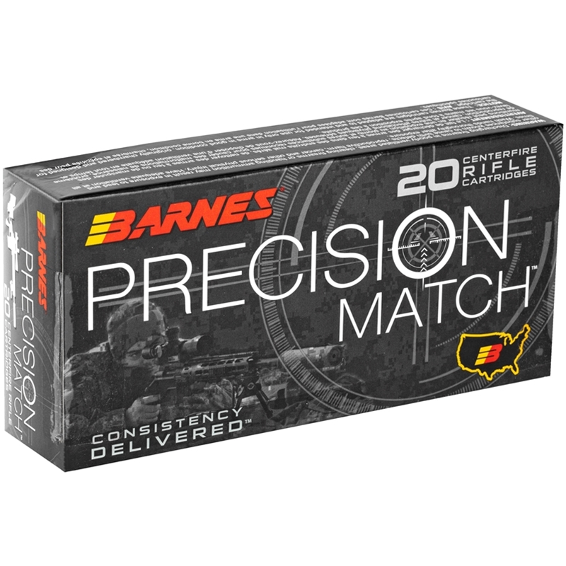 Barnes Precision Match 300 AAC Blackout Ammo 125 Grain Open Tip Match