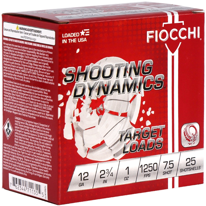 Fiocchi Shooting Dynamics 12 Gauge Ammo 2-3/4