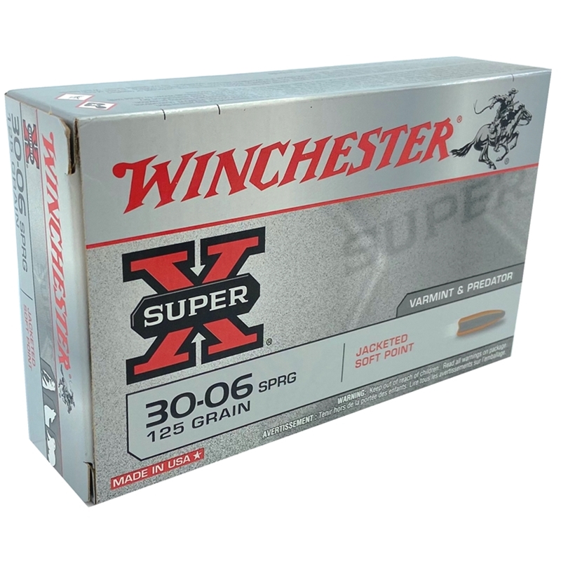 Winchester Super-X 30-06 Springfield Ammo 125 Grain Jacketed Soft Point