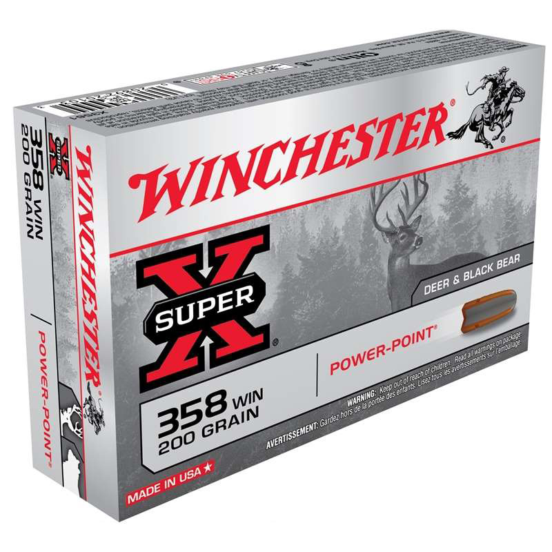 Winchester Super-X 358 Winchester Ammo 200 Grain Power Point
