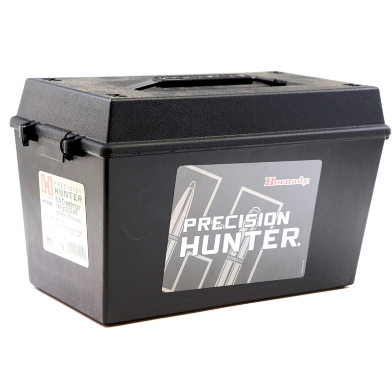 Hornady Precision Hunter 6.5 Creedmoor Ammo 143 Grain ELD-X 80 Rounds in Field Box