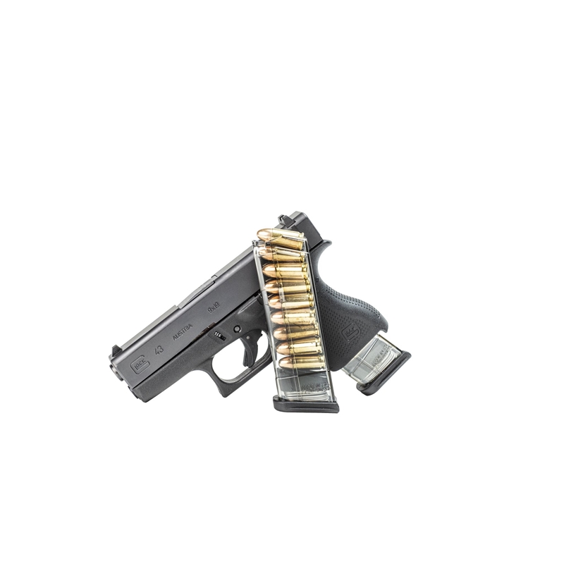 Elite Tactical Systems GLOCK 43 9mm Luger 9 Rounds Polymer Smoke 