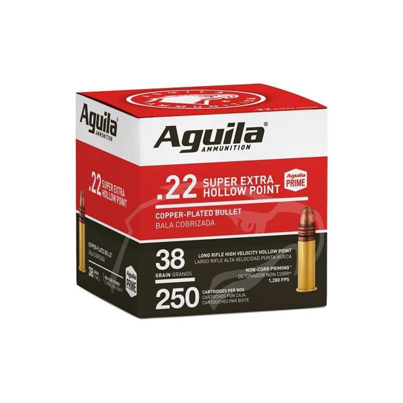 Aguila SuperExtra 22 Long Rifle Ammunition 38 Grain Hollow Point - 1B221103