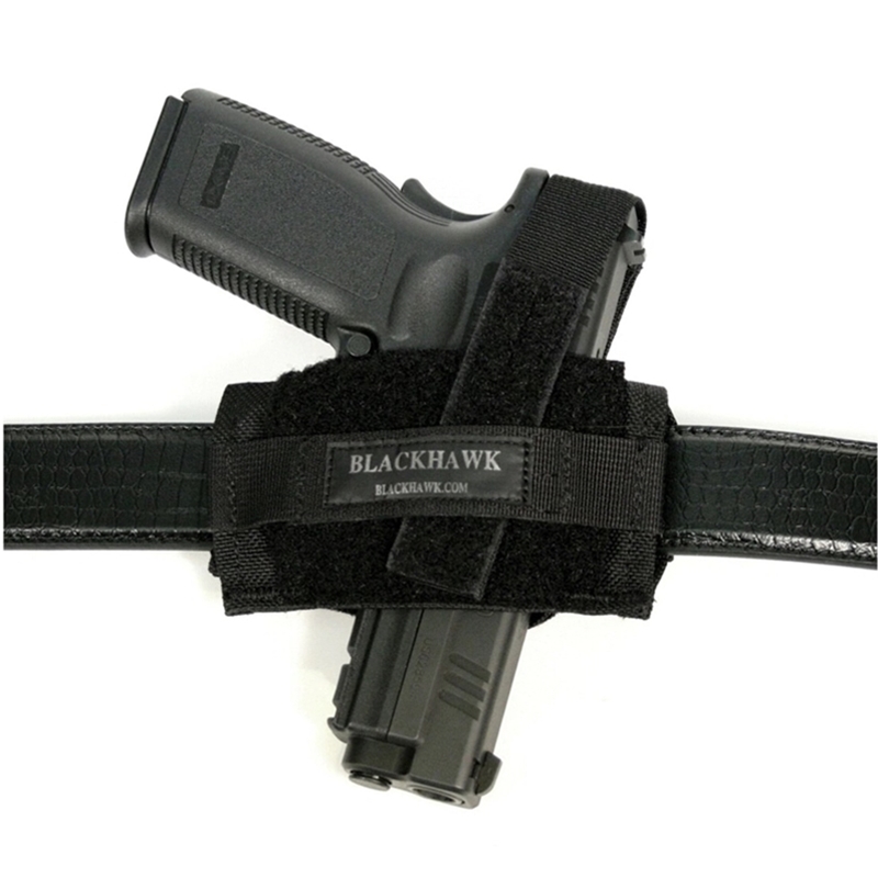 Blackhawk Ambid. Flat Belt Holster Most Pistols and /Med Revolvers