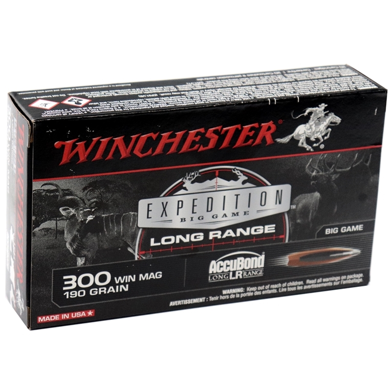 Winchester Expedition 300 Winchester Magnum Ammo 190 Grain AccuBond Long Range