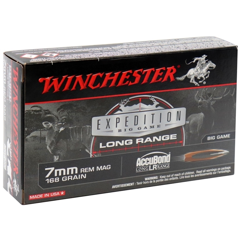 Winchester Expedition 7mm Remington Magnum Ammo 168 Grain Accubond Long Range