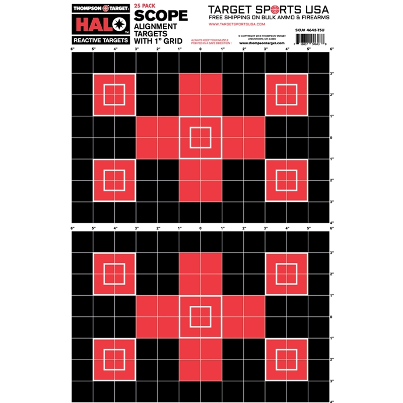 Target Sports USA HALO Scope Alignment/Sight In Reactive Splatter Targets 12.5