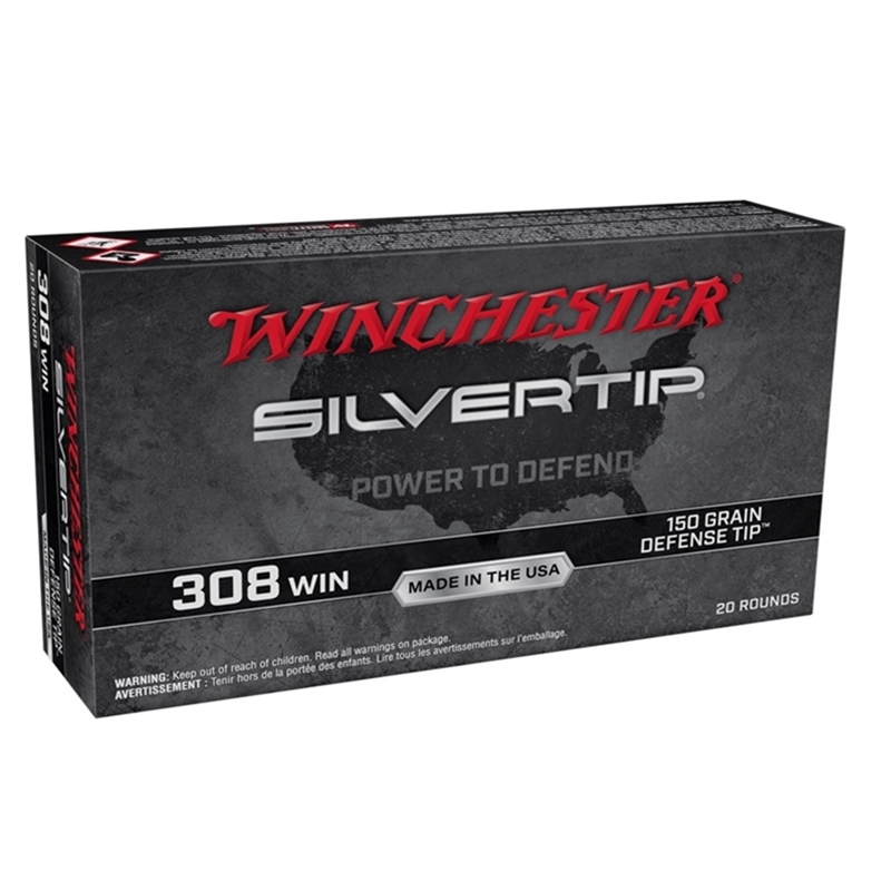 Winchester Silvertip 308 Winchester Ammo 150 Grain Defense Silvertip