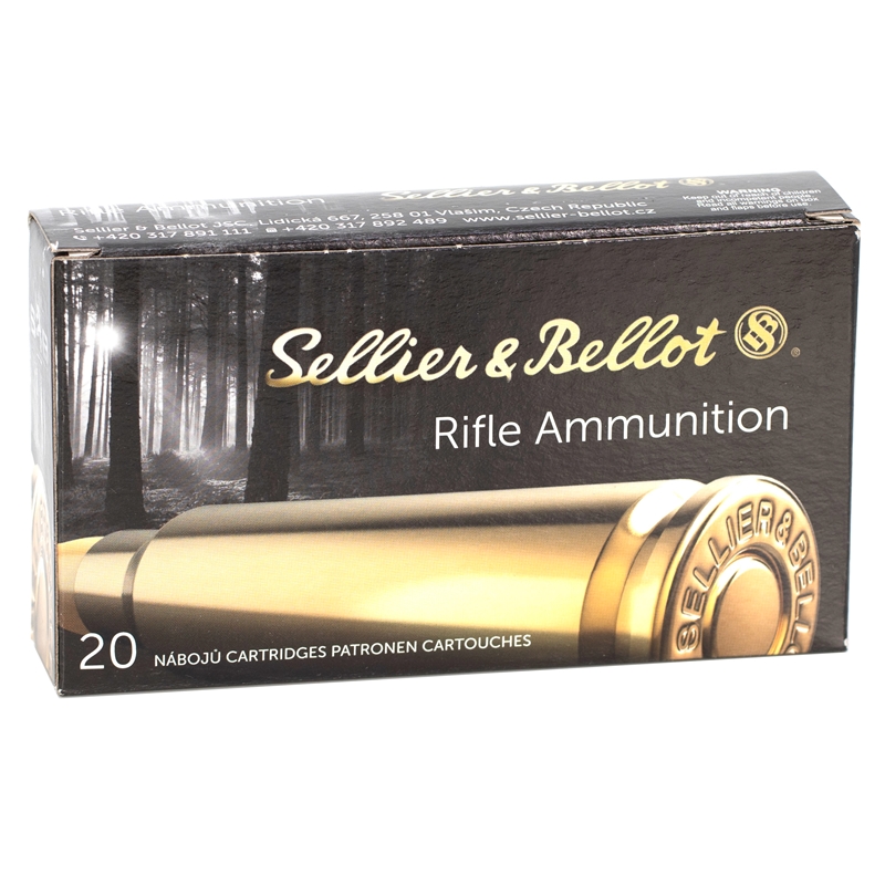 Sellier & Bellot 308 Winchester Ammo 180 Grain Semi-Jacketed Soft Point