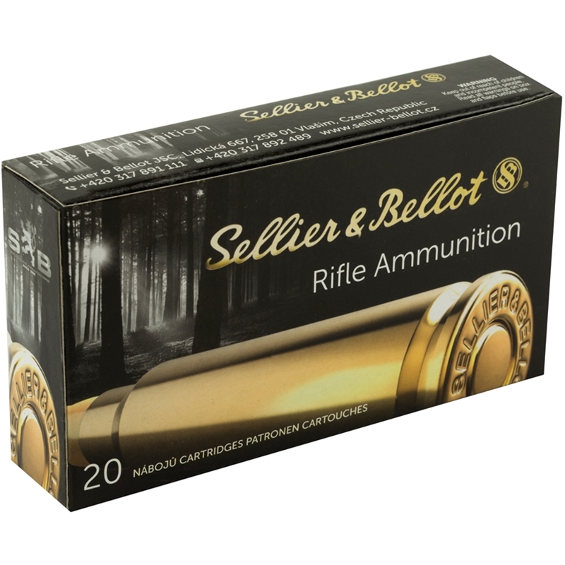 Sellier & Bellot 308 Winchester Ammo 180 Grain Semi-Jacketed Soft Point