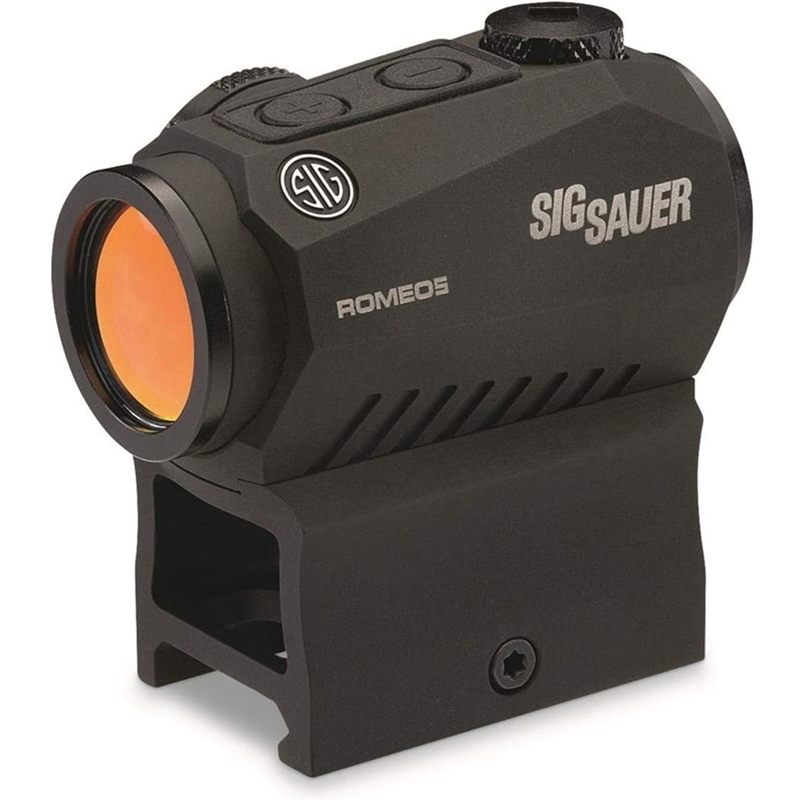 Sig Sauer ROMEO5 Compact Red Dot Sight 1x 20mm1/2 MOA Adjustments 2 MOA Dot Reticle Picatinny-Style Mount Black 