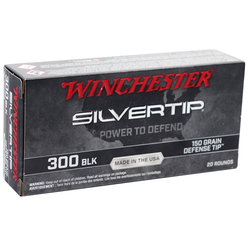 Winchester Silvertip USA Target 300 AAC Blackout Ammo 150 Grain Defense Tip