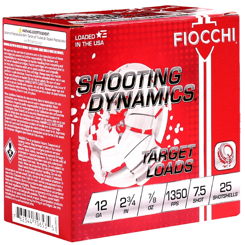 Fiocchi Shooting Dynamics 12 Gauge Ammo 2 3/4