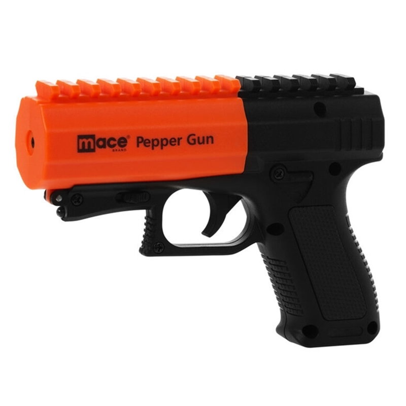 Mace Brand Pepper Gun 2.0 with Strobe LED 10% OC Orange and Black