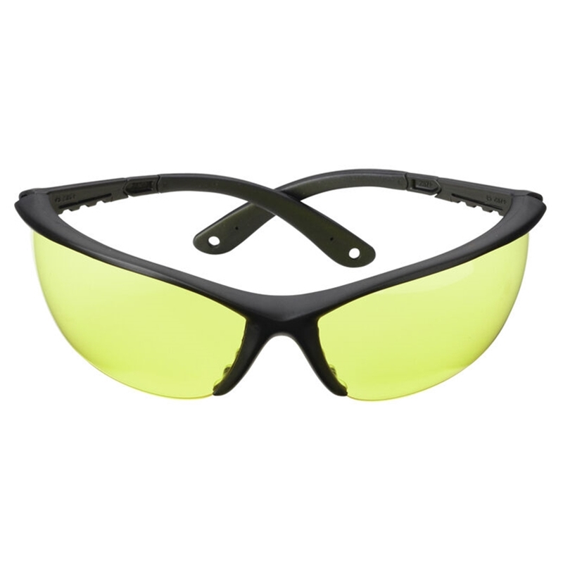 Champion Black/Yellow Ballistic Shooting Glasses - Open Frame