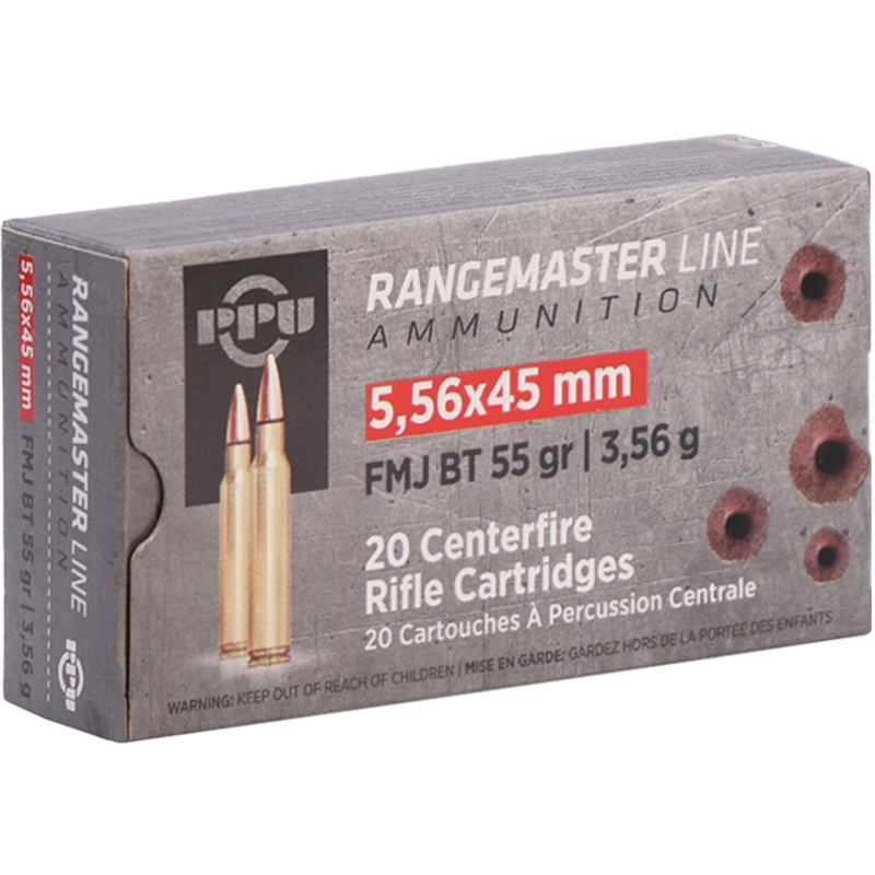 Prvi Partizan Rangemaster 5.56mm NATO M193 Ammunition 55 Grain Full Metal Jacket Boat Tail - PPRM5561