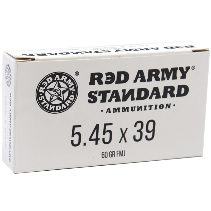Red Army Standard 5.45x39mm Ammo 60 Grain Full Metal Jacket Steel Cased