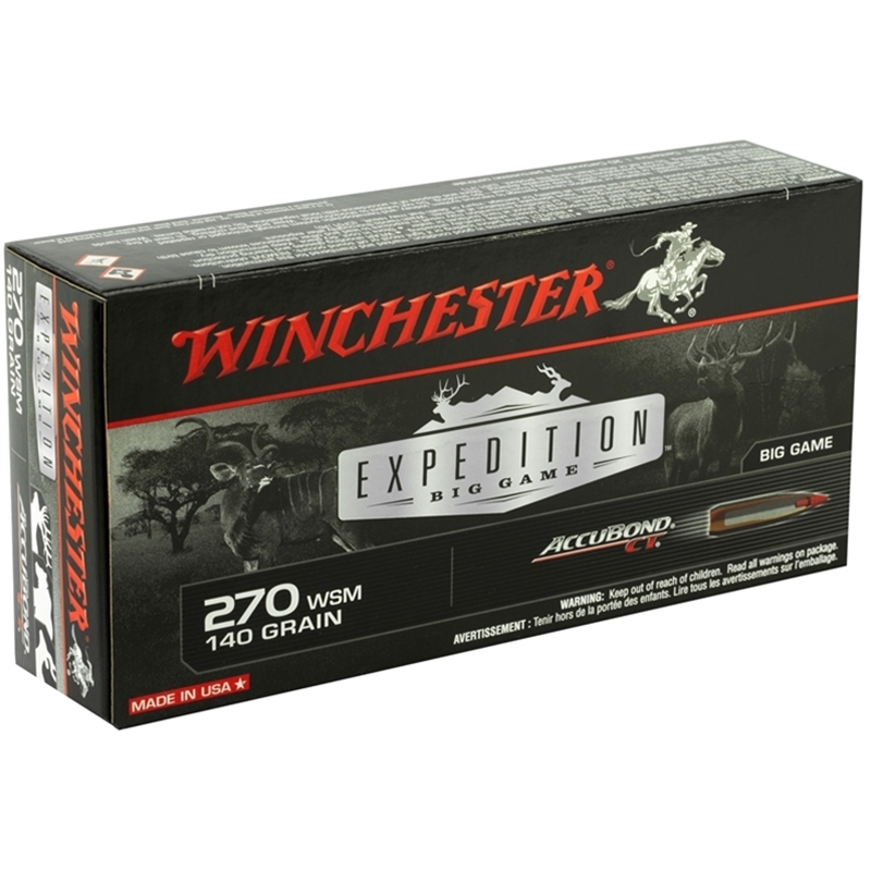 Winchester Expedition AccuBond 270 Winchester Short Magnum 140 Grain Polymer Tip