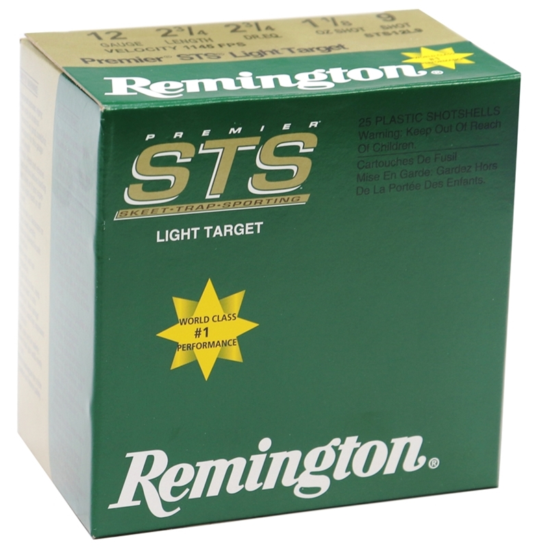 Remington Premier STS Light Target 12 Gauge Ammo 2-3/4