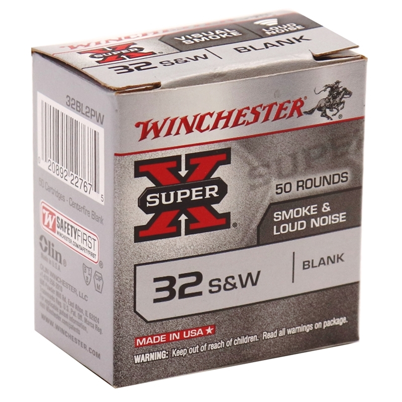 Winchester Super-X Black Powder Blank .32 S&W Ammo Loud Report *BLANKS*