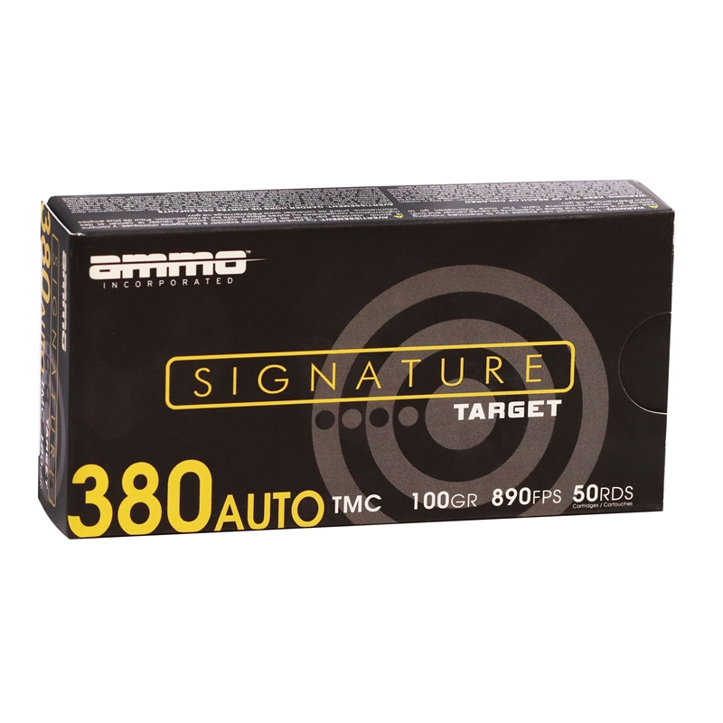 Ammo Inc Signature 380 ACP Auto Ammo 100 Grain Total Metal Jacket