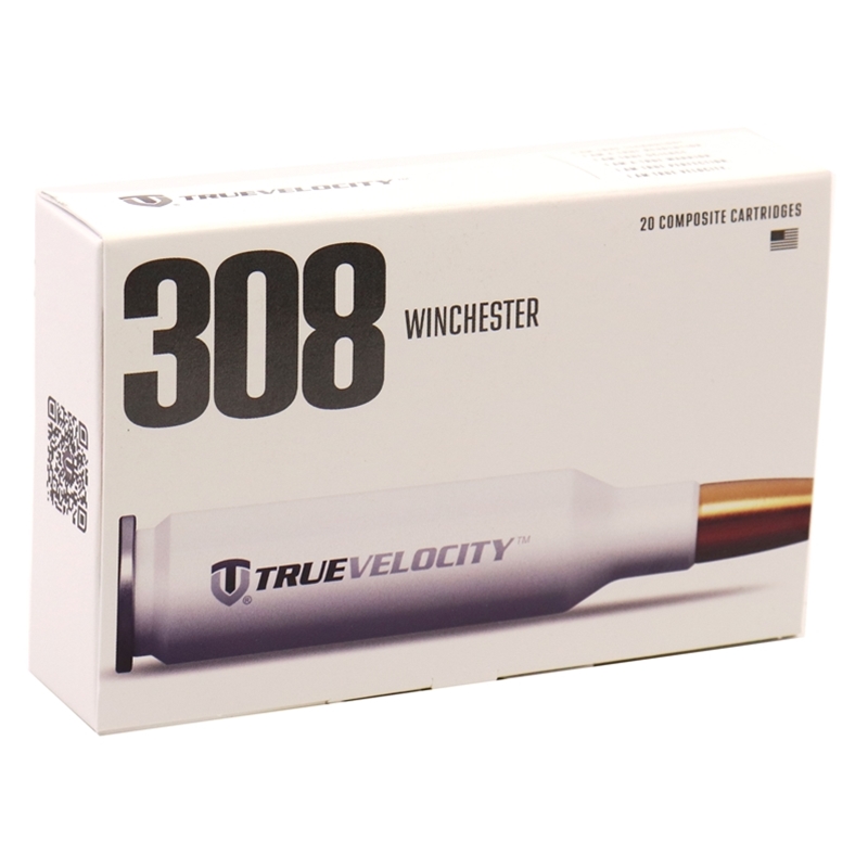 True Velocity 308 Winchester Ammo 168 Grain Nosler Custom Competition Hollow Point Boat Tail 