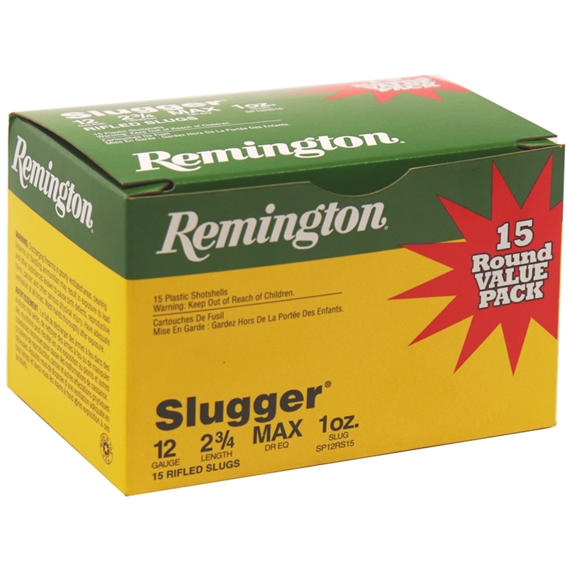 Remington Slugger 12 Gauge Ammo 2-3/4