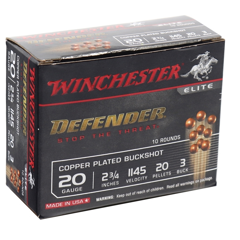 Winchester Defender Elite 20 Gauge Ammo 2 3/4