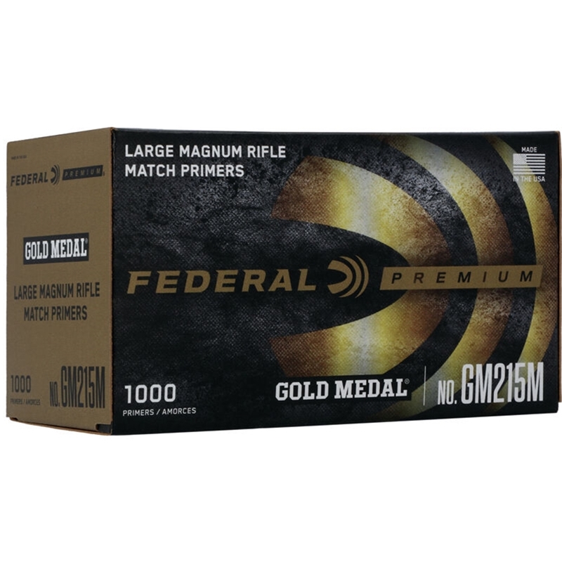 Federal Premium Gold Medal Large Magnum Rifle Primers #215 Box of 1000