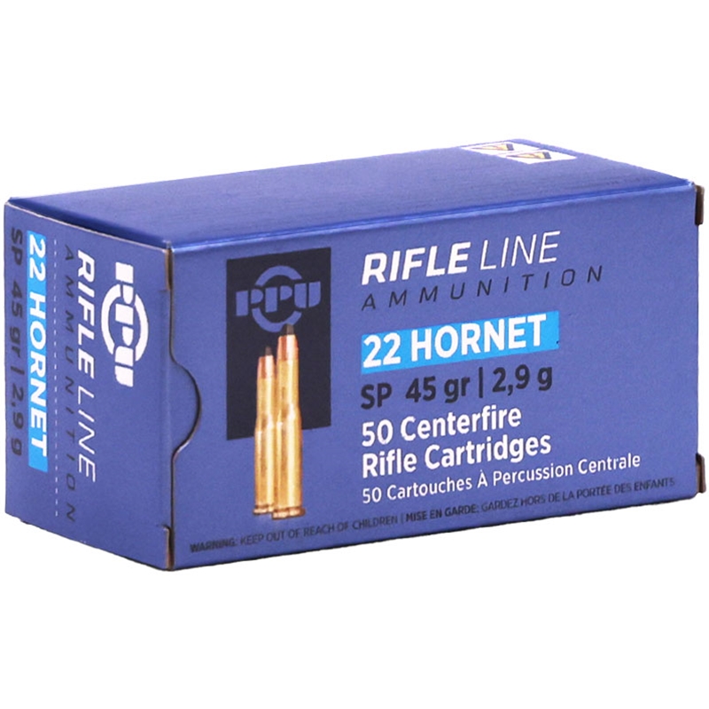 Prvi Partizan Standard 22 Hornet Ammo 45 Grain Soft Point - PP22H