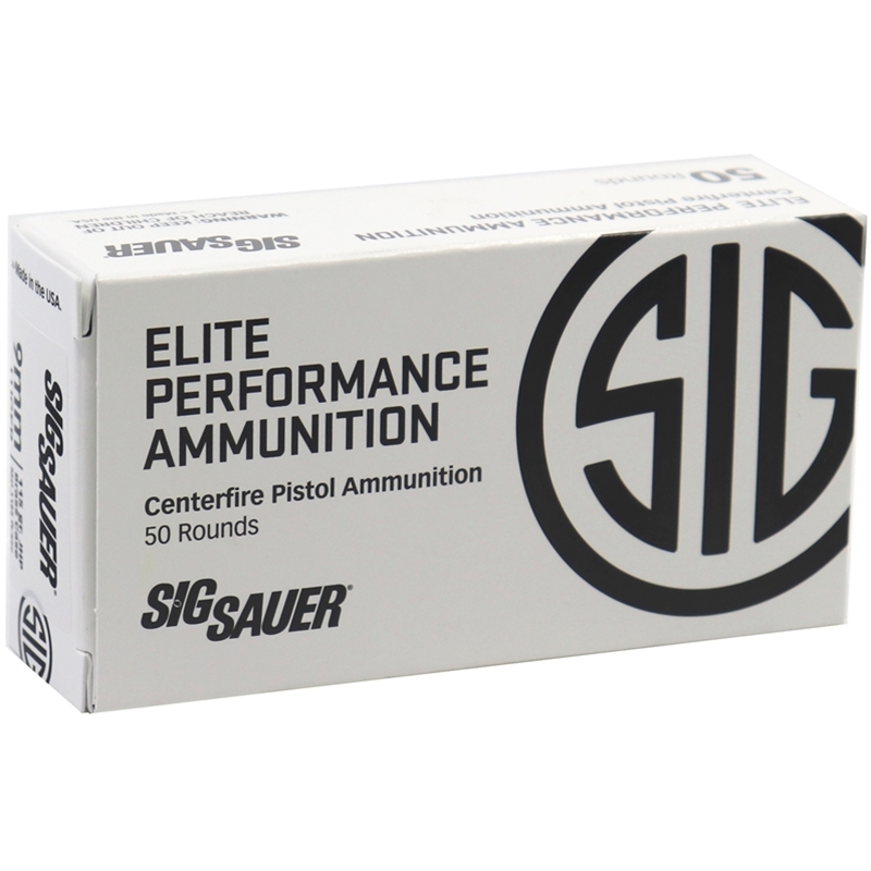 Sig Sauer Elite Performance Training 9mm Luger Ammo 115 Grain V-CROWN Jacketed Hollow Point