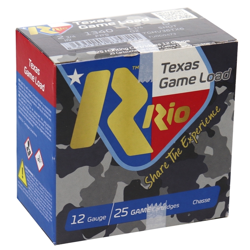 Rio Top Game Texas Game Load HV 12 Gauge Ammo 2 3/4