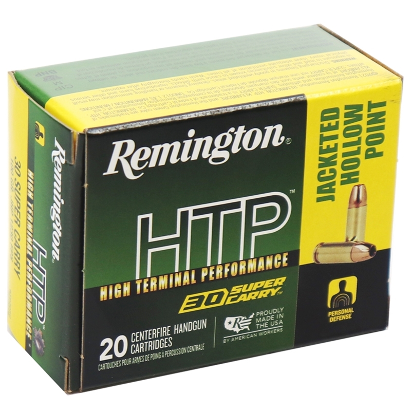Remington High Terminal Performance 30 Super Carry Ammo 100 Grain Jacketed Hollow Point