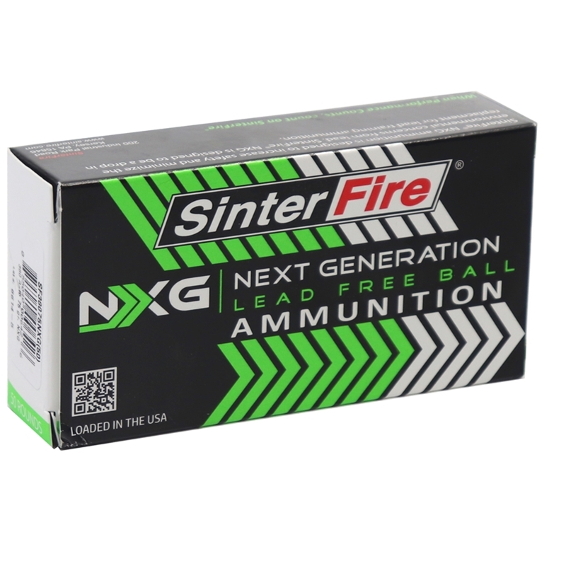 Sinter Fire NXG Next Generation 380 ACP AUTO Ammo 75 Grain Lead Free 
