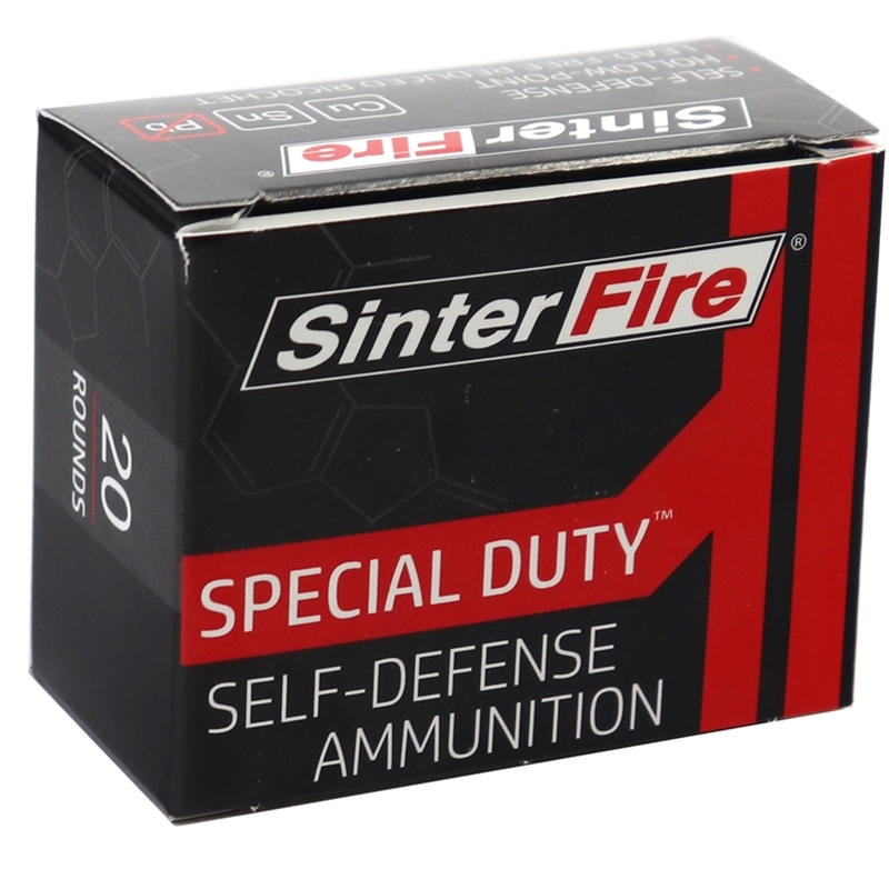 SinterFire Special Duty 9 mm Luger Ammo 100 Grain Frangible Hollow Point Lead Free