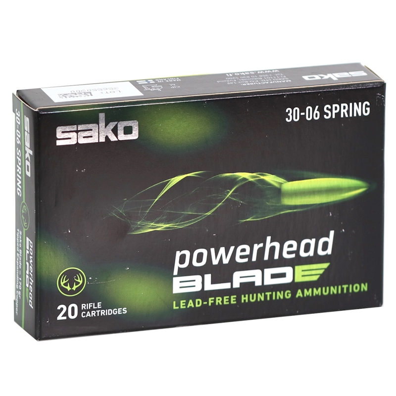 Sako Powerhead Blade 30-06 Springfield Ammo 170 Grain Lead Free
