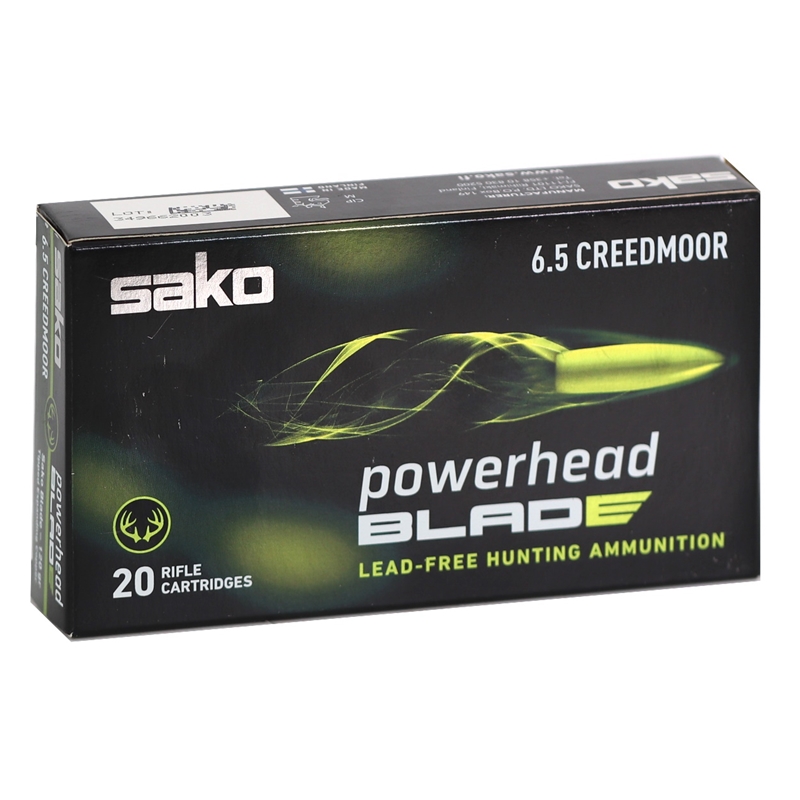 Sako Powerhead Blade 6.5 Creedmoor Ammo 120 Grain Polymer Tip Lead Free