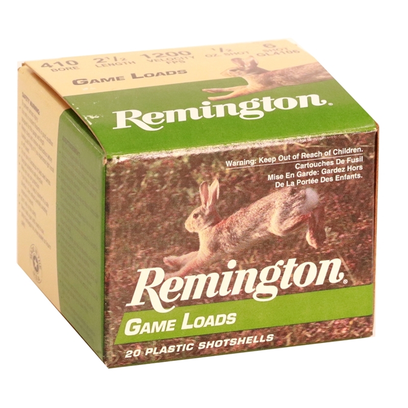Remington Game Load 410 Bore Ammo 2-1/2