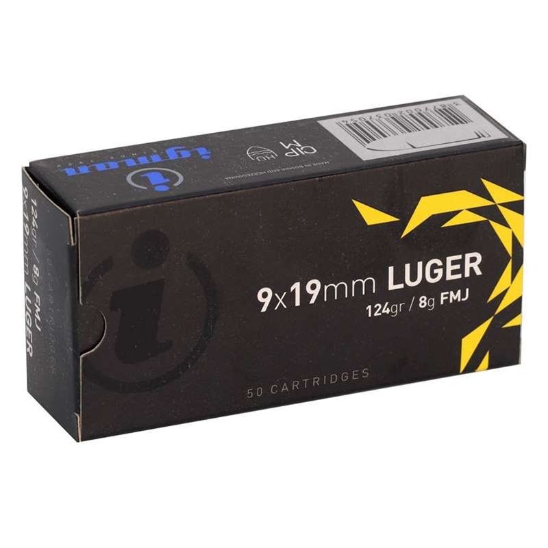 Igman 9mm Luger Ammo 124 Grain Full Metal Jacket 