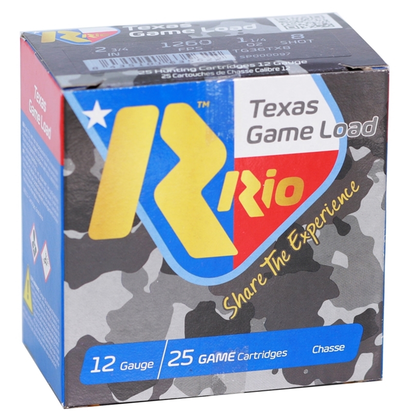 Rio Texas Game Load 12 Gauge Ammo 2 3/4