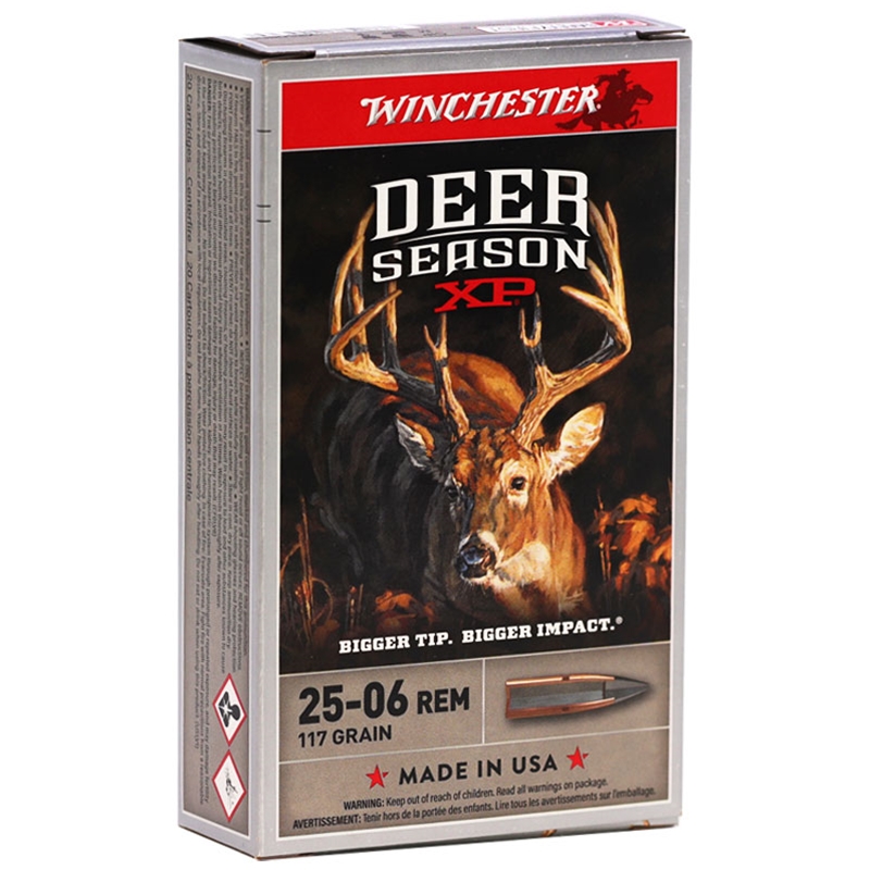 Winchester Deer Season XP 25-06 Remington Ammo 117 Grain Polymer Tip 