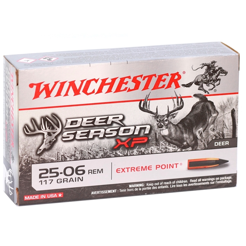 Winchester Deer Season XP 25-06 Remington Ammo 117 Grain Polymer Tip 