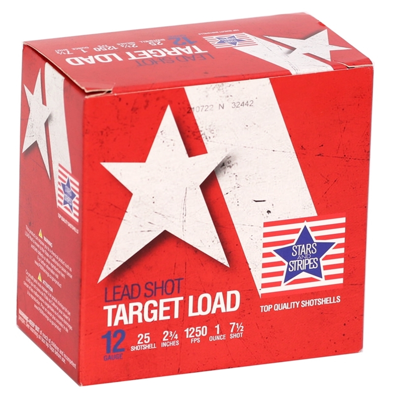 Stars and Stripes Target Loads 12 Gauge Ammo 2-3/4