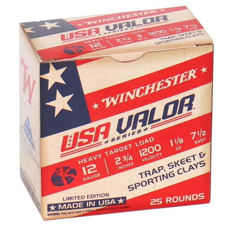 Winchester USA Valor 12 Gauge Ammo 2 3/4