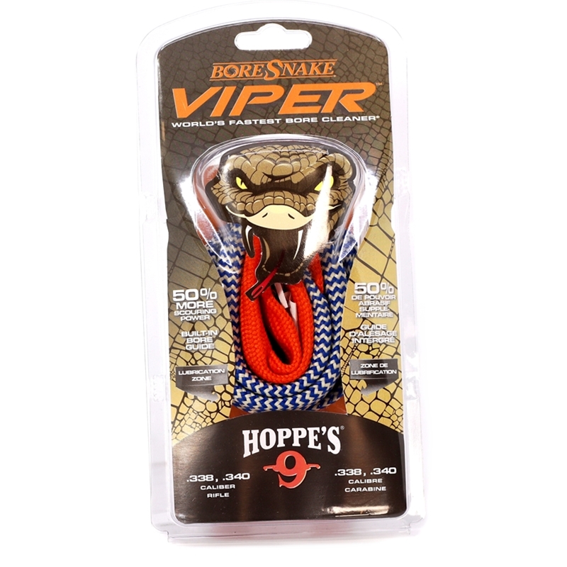 Hoppe's Boresnake Viper .338, .340 Caliber Rifle Bore Cleaning Tool