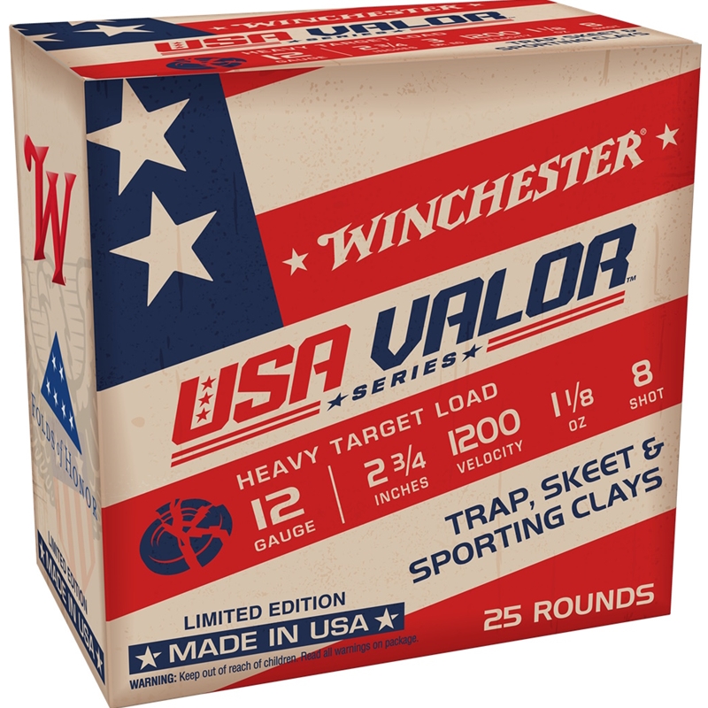 Winchester USA Valor 12 Gauge Ammo 2 3/4