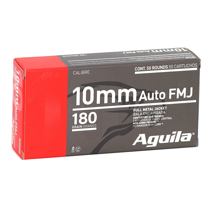 Aguila Centerfire 10mm Auto Ammo 180 Grain Full Metal Jacket