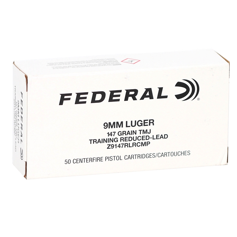 Federal Training 9mm Luger Ammunition 147 Grain Total Metal Jacket - Z9147RLRCMP