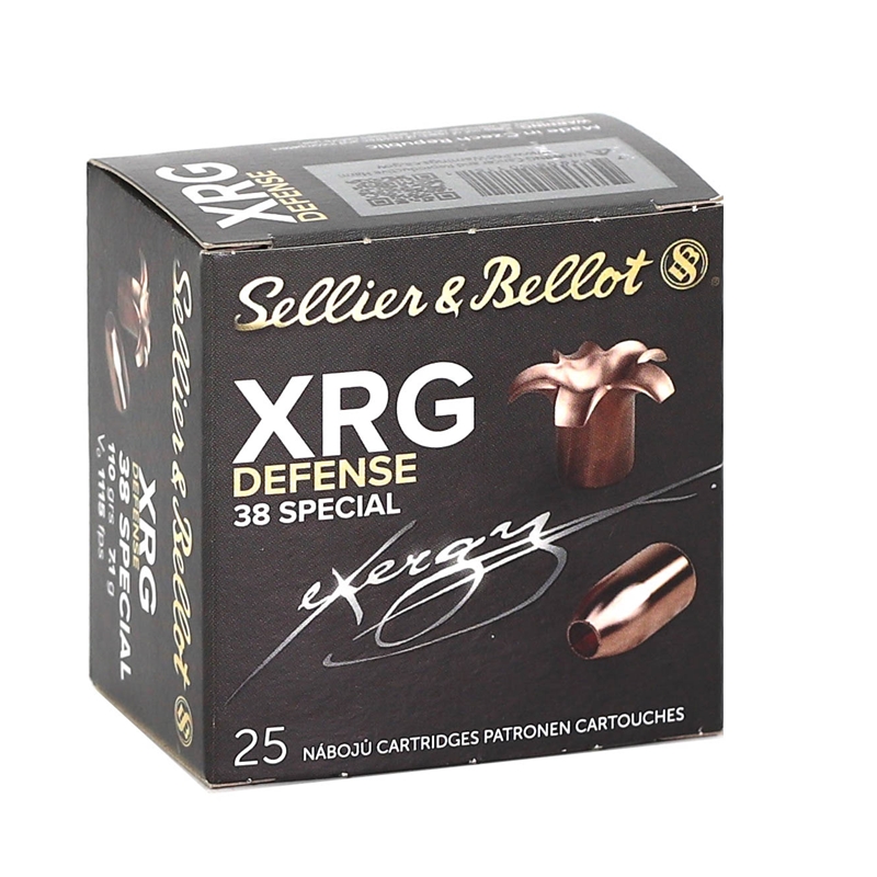 Sellier & Bellot XRG Defense 38 Special Ammo 110 Grain Hollow Point